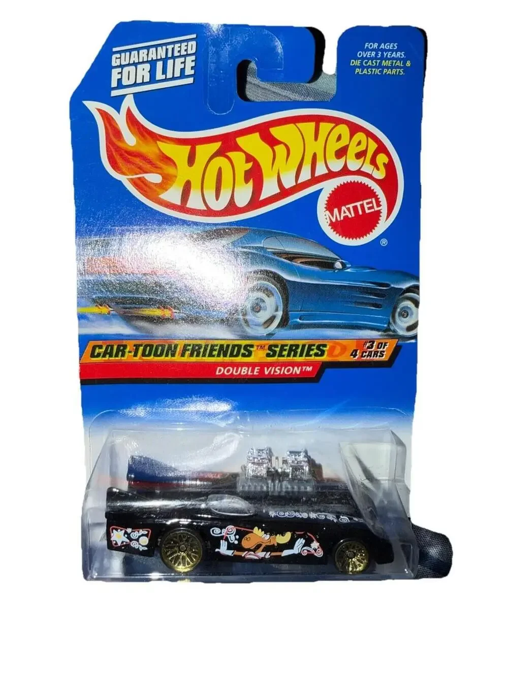 Mattel Hot Wheels Car-Toon Friends Series Double Vision #3 Of 4 Cars